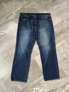 Lucky Brand Men's Dark Blue Straight Jeans